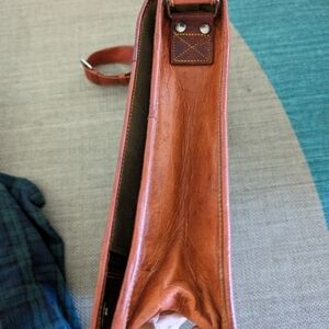 Thick leather soft briefcase 15" x 12".